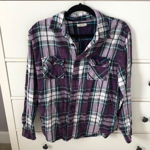 Urban Outfitters Purple button down flannel